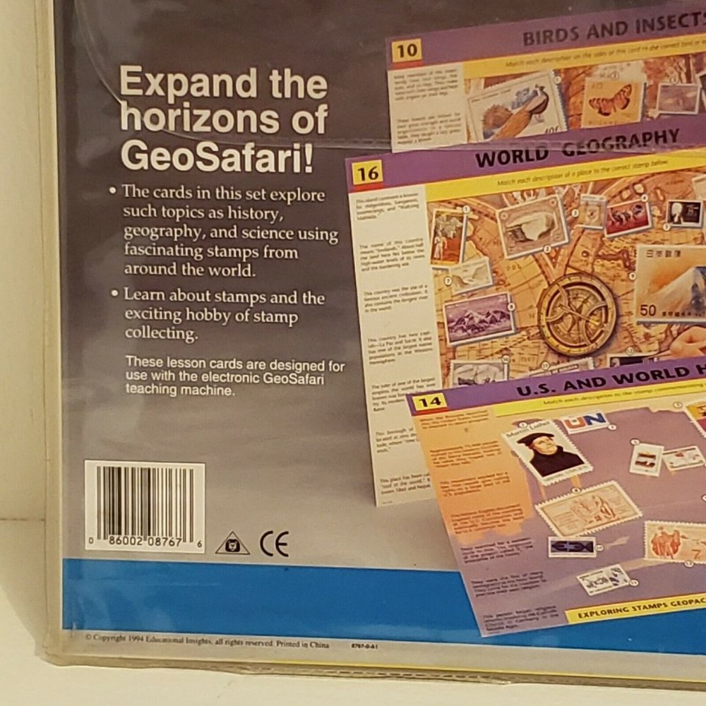 GeoSafari Learning System 1995 Exploring Stamps - Picture 6 of 12